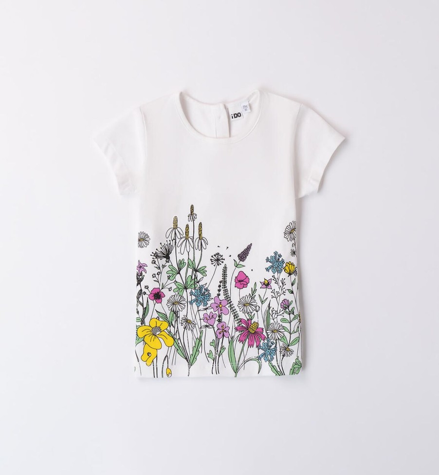 Bambina iDO | T-Shirt Bambina Con Fiori