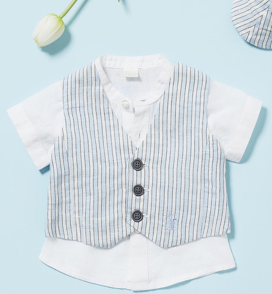 Bambino iDO | Gilet Neonato A Righe